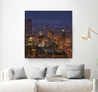 Montreal view by Jefd on GIANT ART - blue city scene