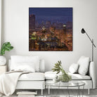 Montreal view by Jefd on GIANT ART - blue city scene