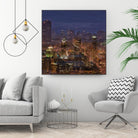 Montreal view by Jefd on GIANT ART - blue city scene