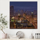 Montreal view by Jefd on GIANT ART - blue city scene