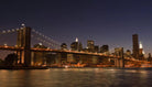 Brooklyn bridge view by Jefd on GIANT ART - blue city scene