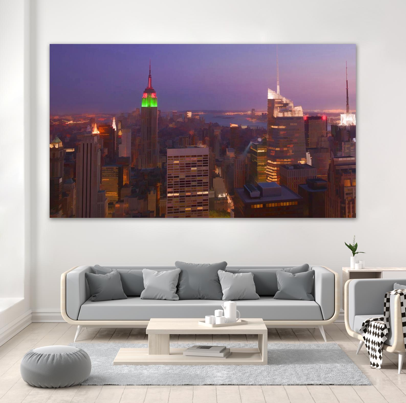 New York view 2 by Jefd on GIANT ART - purple city scene