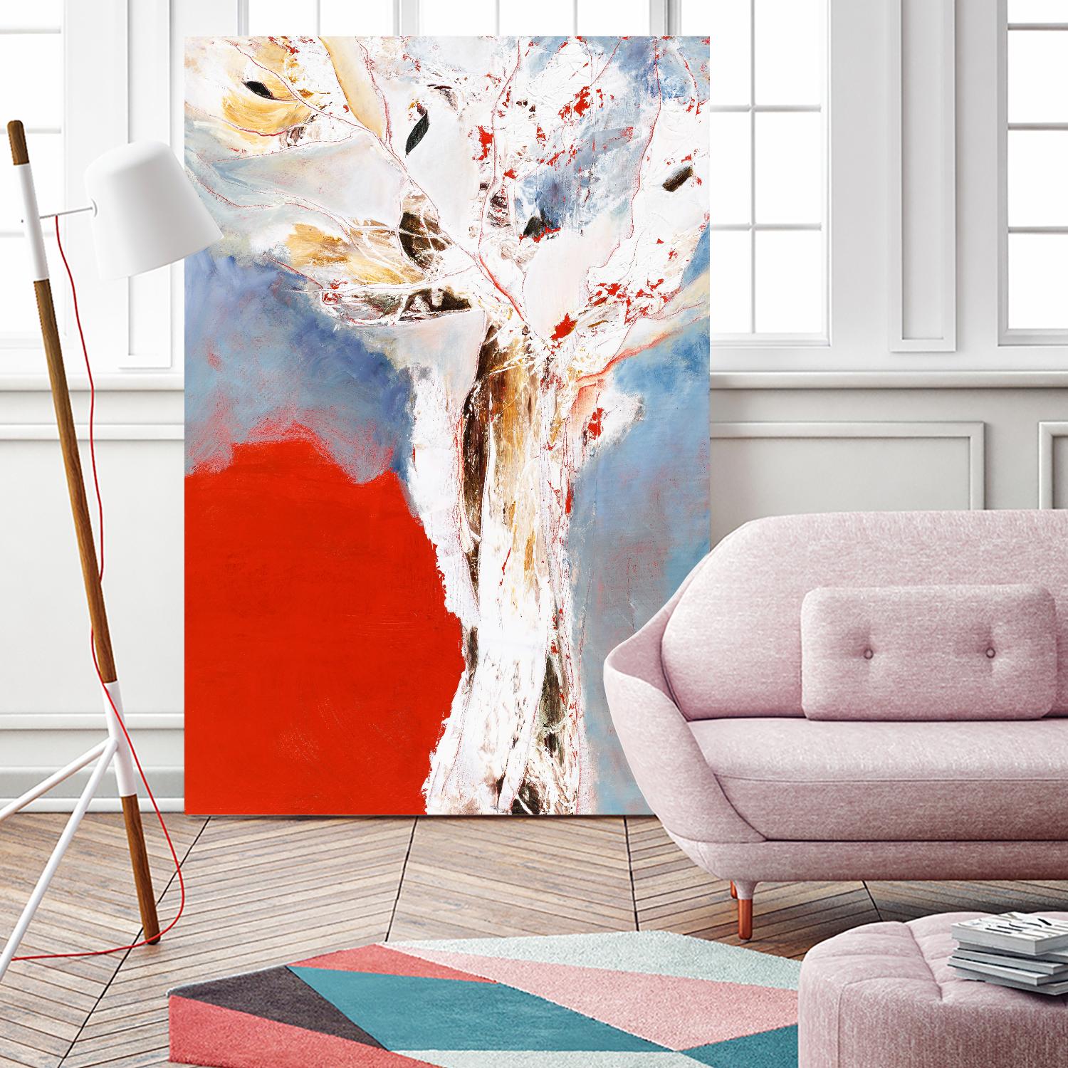 Salsa by Kathleen Cloutier on GIANT ART - red abstract
