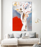 Salsa by Kathleen Cloutier on GIANT ART - red abstract
