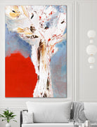 Salsa by Kathleen Cloutier on GIANT ART - red abstract