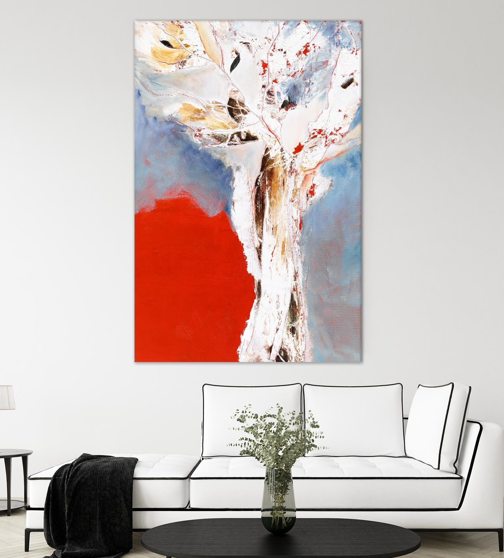 Salsa by Kathleen Cloutier on GIANT ART - red abstract