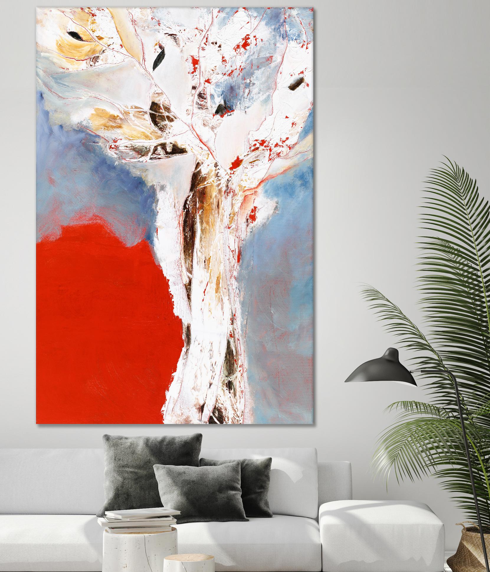 Salsa by Kathleen Cloutier on GIANT ART - red abstract