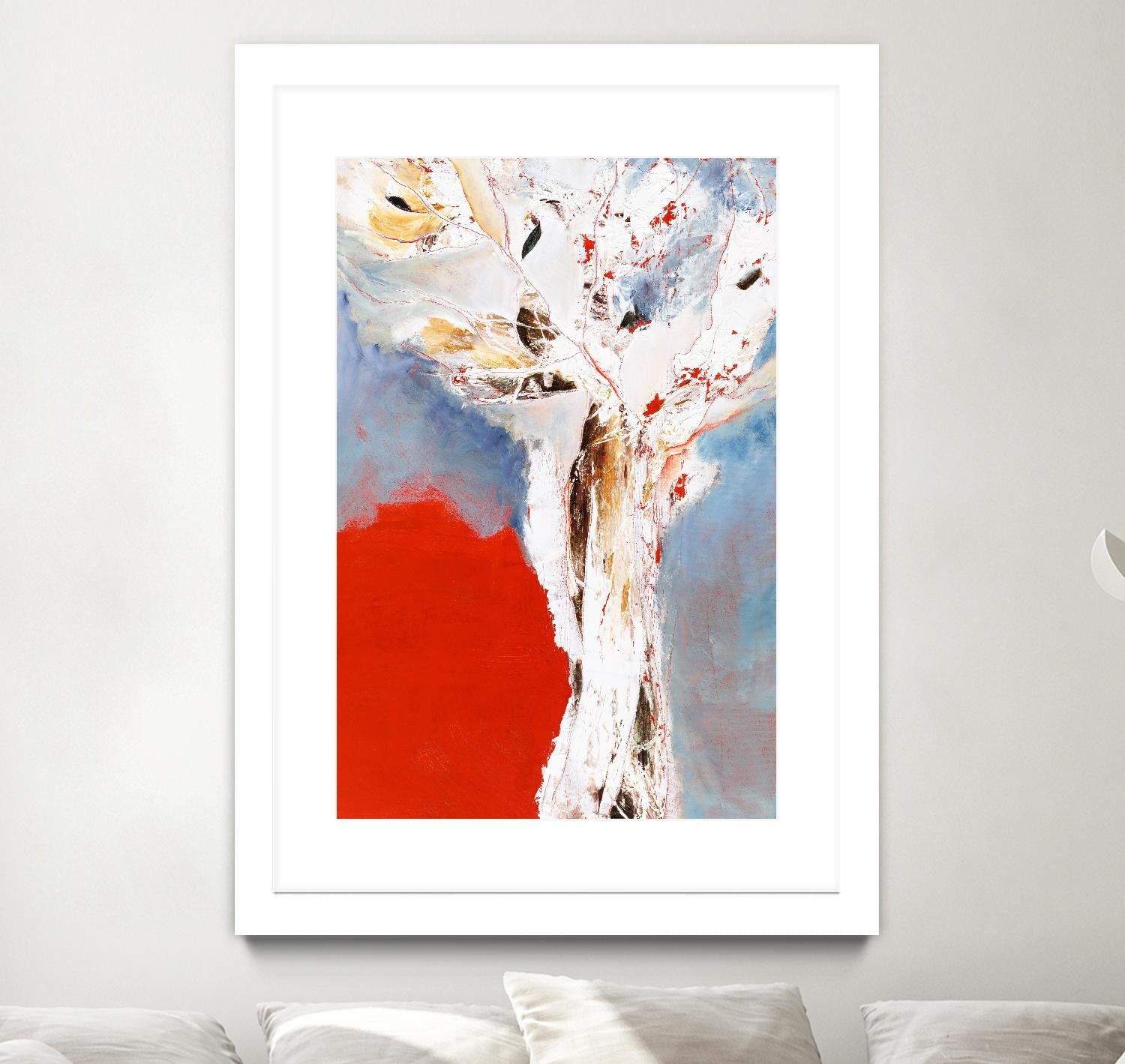 Salsa by Kathleen Cloutier on GIANT ART - red abstract tree