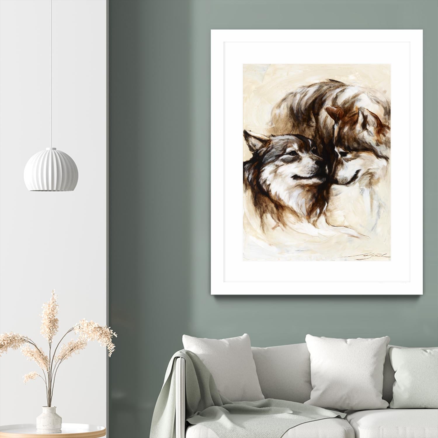 Le régne by Marie Andrée Leblond on GIANT ART - white animals loups