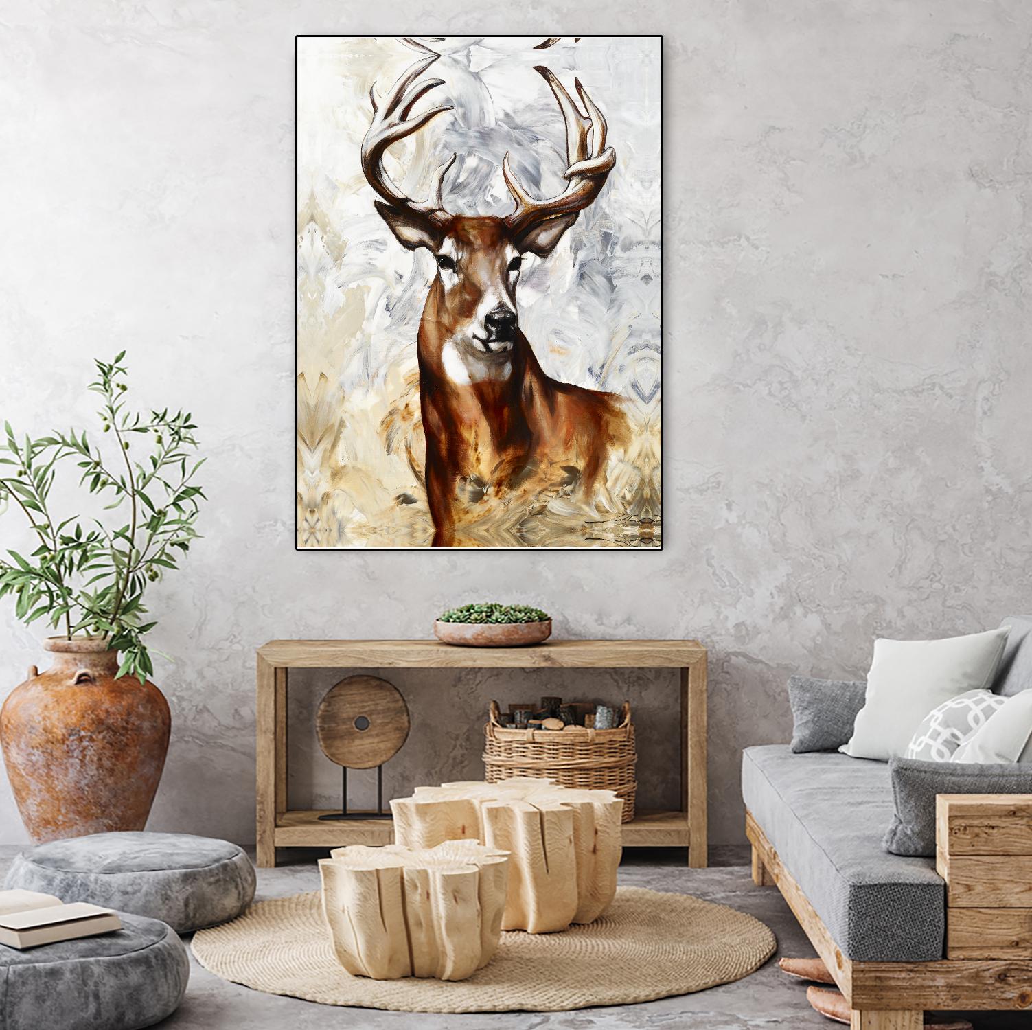 Majesté by Marie Andrée Leblond on GIANT ART - grey animals