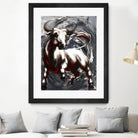 Deadline by Marie Andrée Leblond on GIANT ART - white animals taureau