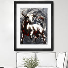 Deadline by Marie Andrée Leblond on GIANT ART - white animals taureau