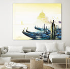 Les bleus attachements by Roland Palmaerts on GIANT ART - blue sea scene