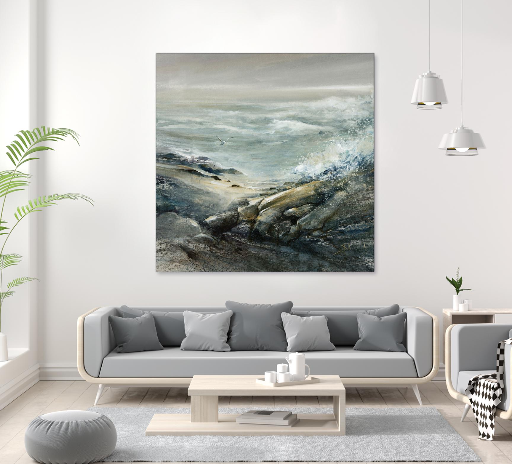 Seul by Roland Palmaerts on GIANT ART - grey sea scene