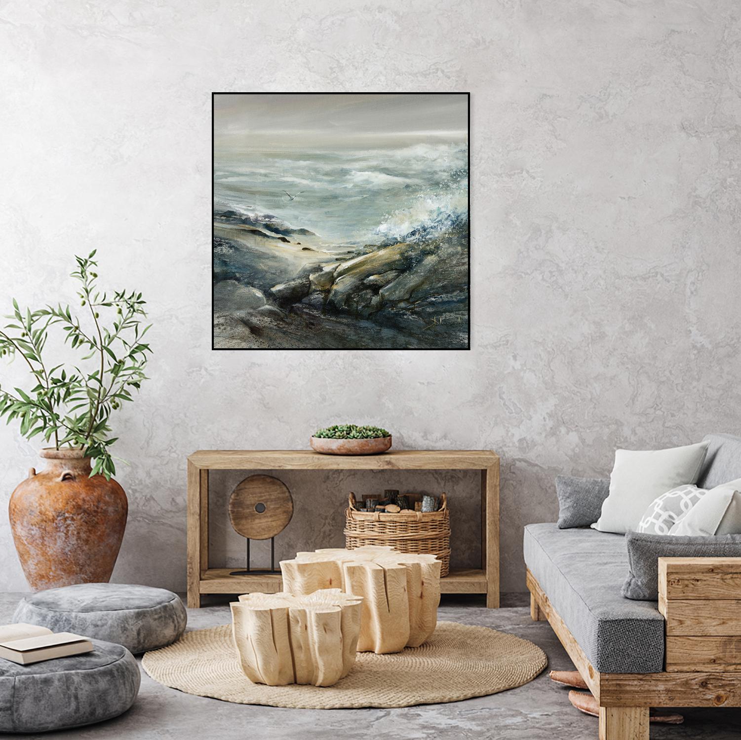 Seul by Roland Palmaerts on GIANT ART - grey sea scene