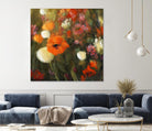 Prairie fleurie by Claude Tremblay on GIANT ART - green floral