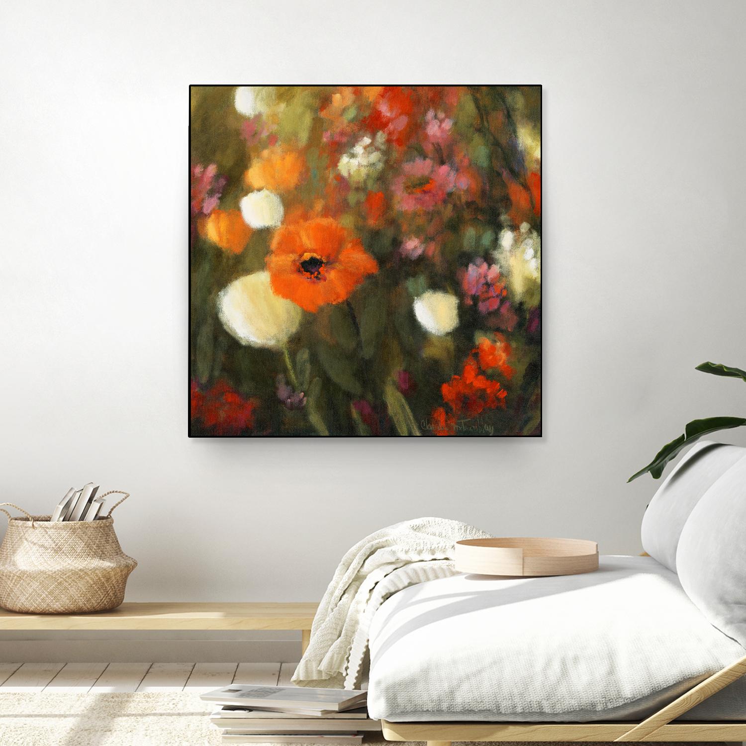 Prairie fleurie by Claude Tremblay on GIANT ART - green floral