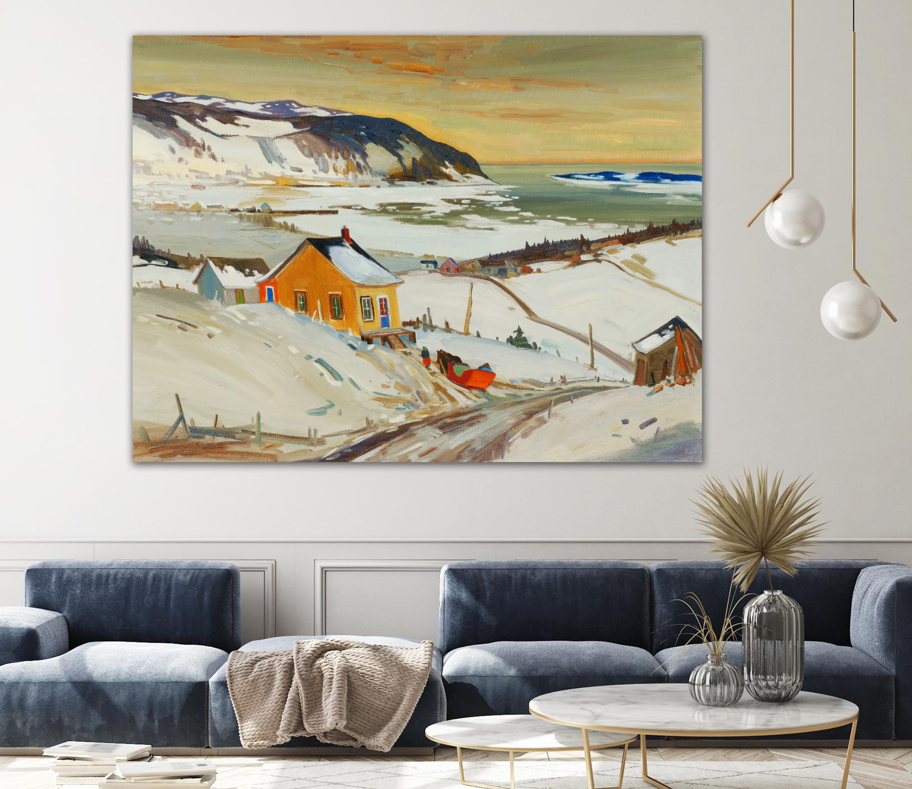 Baies St Paul I by Louis Tremblay on GIANT ART - blue landscape