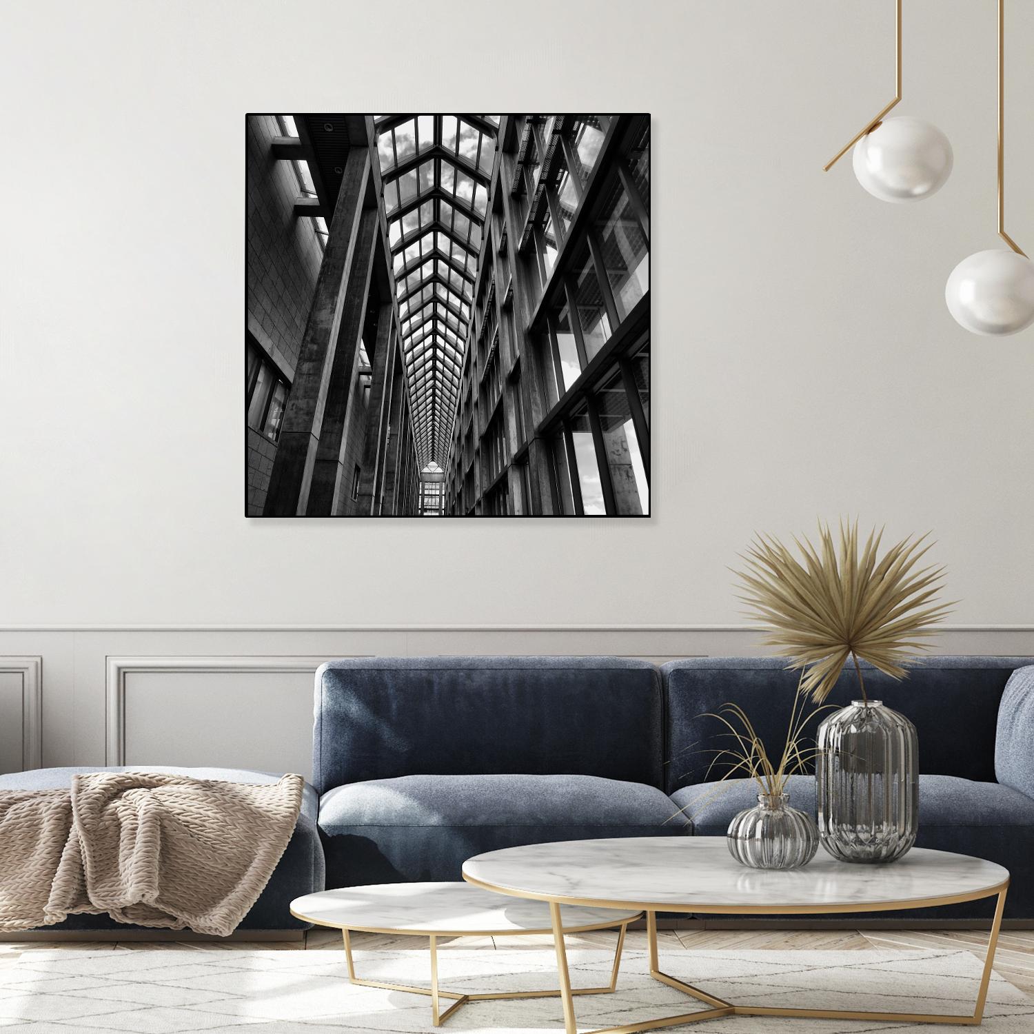 Rban Line V by Jean-François Dupuis on GIANT ART - black city scene