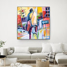 Velo City by Marc Archambault on GIANT ART - pink city scene