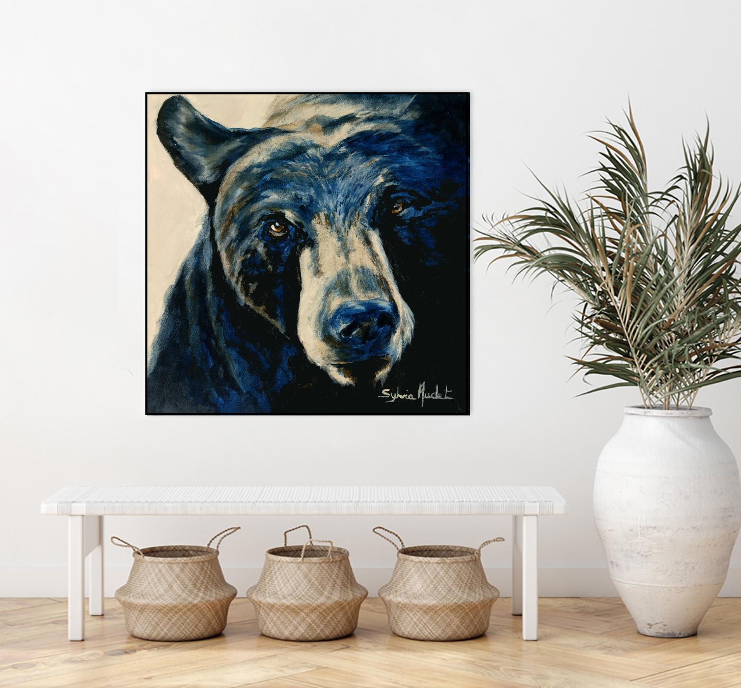 Ours brun by Sylvia Audet on GIANT ART - white animals