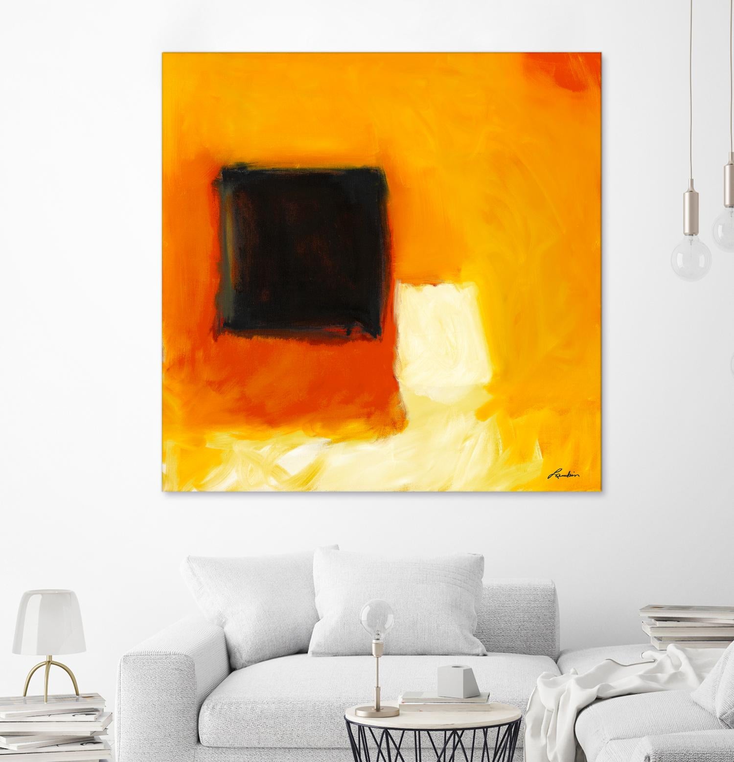 De l'obscurité à la lumière by Diane Lambin on GIANT ART - yellow abstract