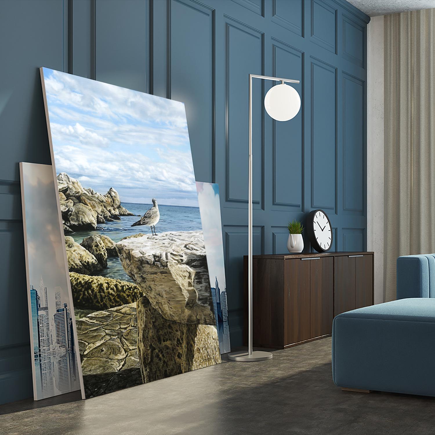 Sans titre by Sarah Fecteau on GIANT ART - grey sea scene