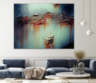 Rust Frequencies I by Jean-François Dupuis on GIANT ART - blue abstract