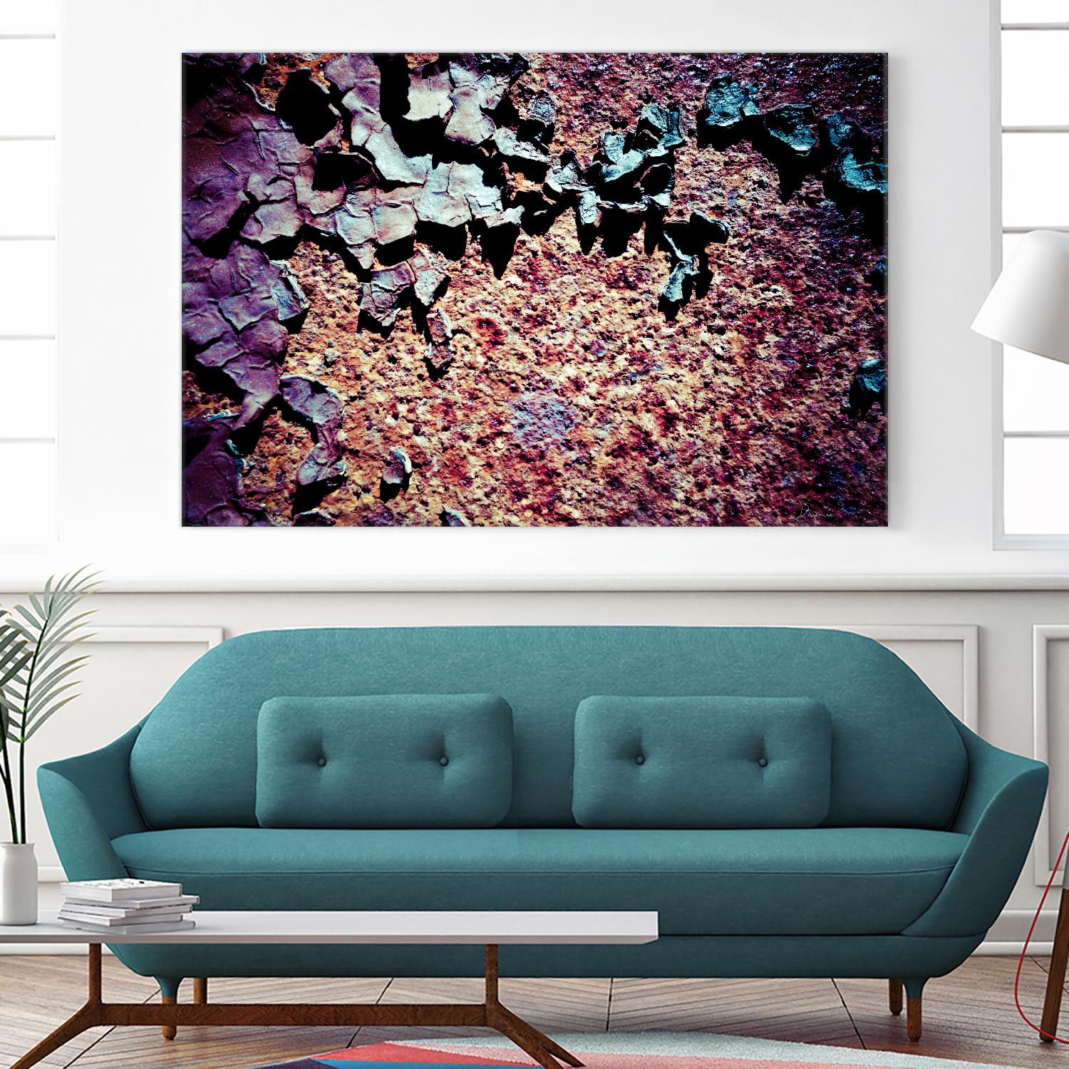 Purple Rust Up Close I by Jean-François Dupuis on GIANT ART - pink abstract canadian artists