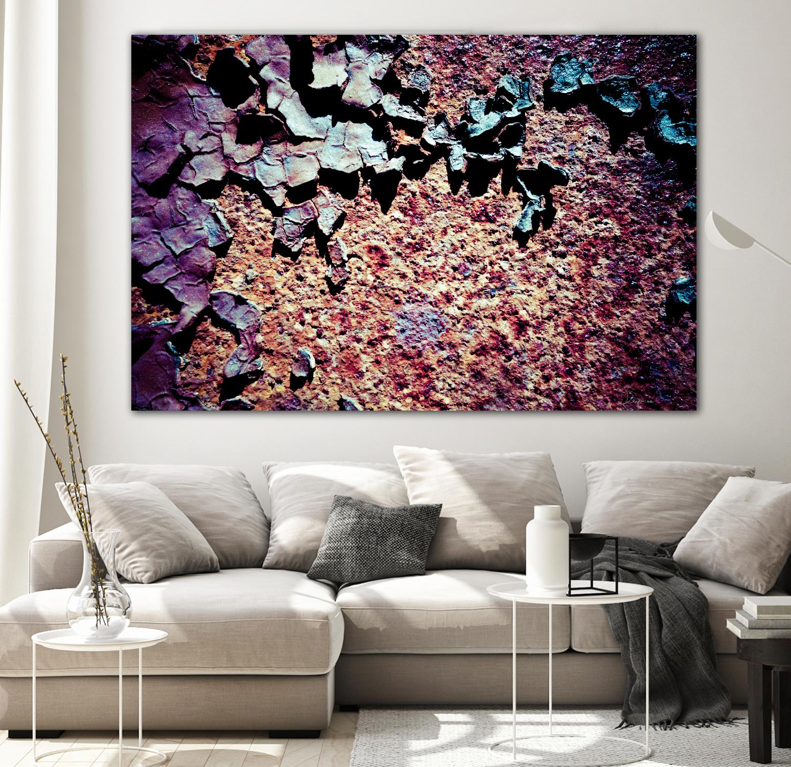 Purple Rust Up Close I by Jean-François Dupuis on GIANT ART - pink abstract canadian artists
