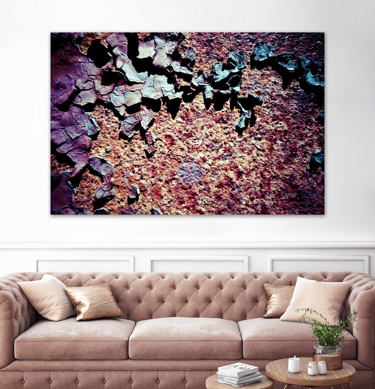 Purple Rust Up Close I by Jean-François Dupuis on GIANT ART - pink abstract canadian artists