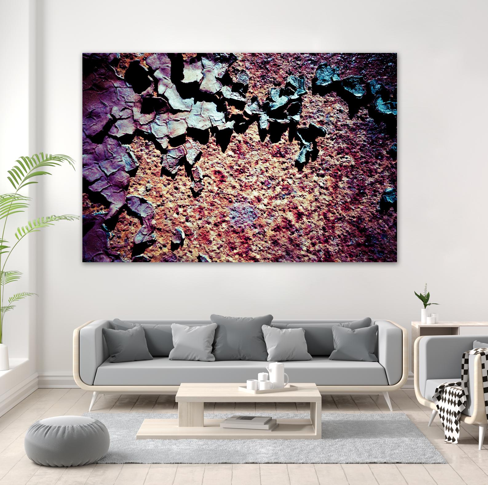 Purple Rust Up Close I by Jean-François Dupuis on GIANT ART - pink abstract canadian artists