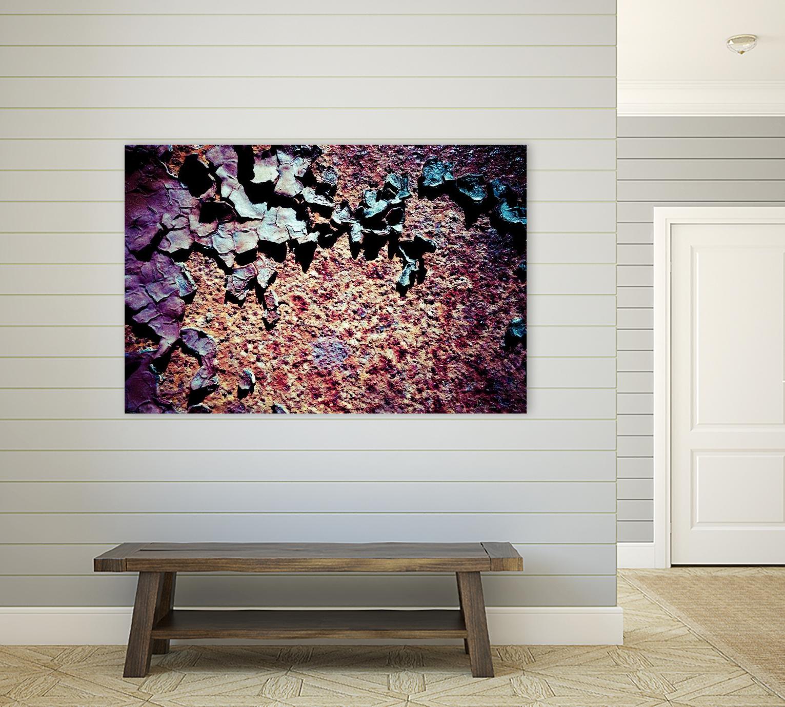 Purple Rust Up Close I by Jean-François Dupuis on GIANT ART - pink abstract canadian artists