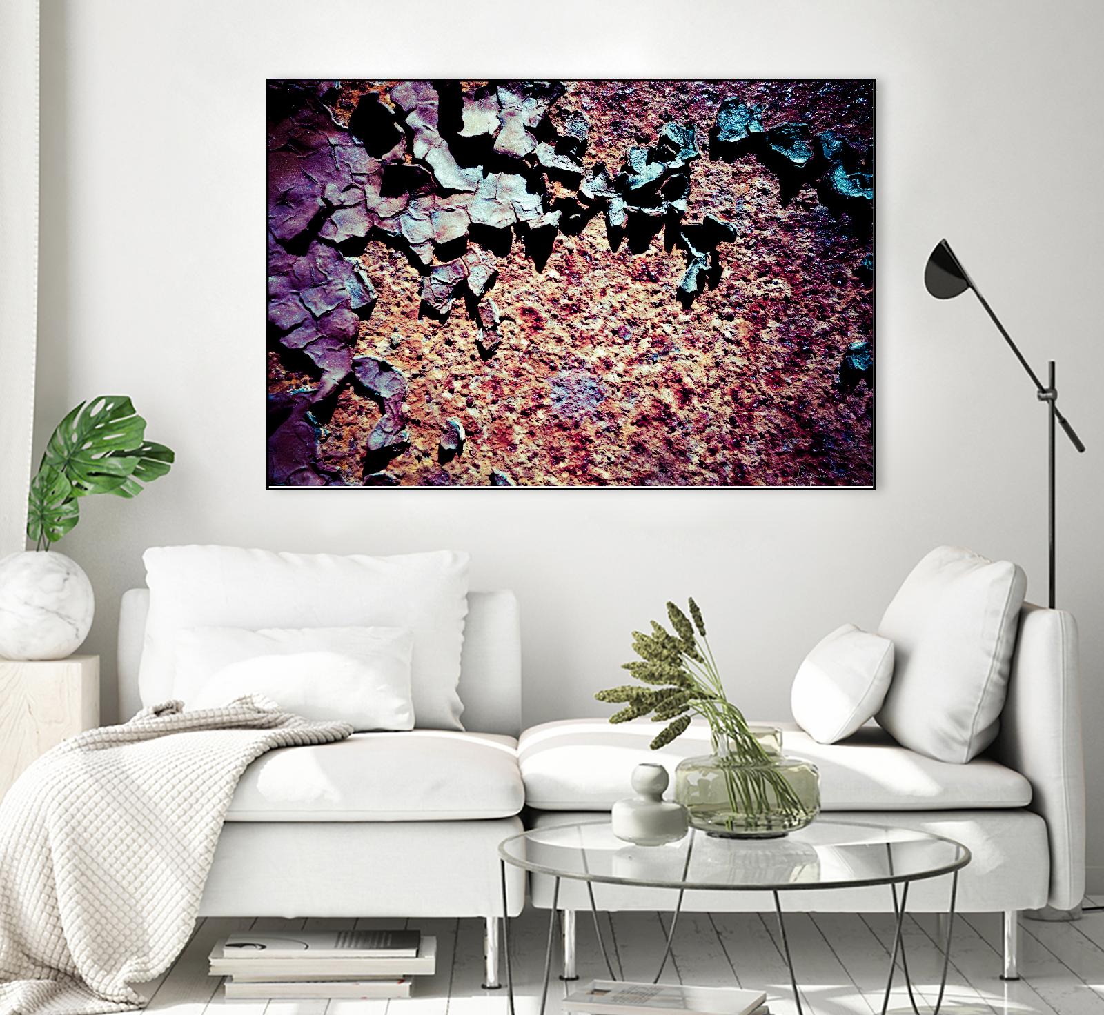 Purple Rust Up Close I by Jean-François Dupuis on GIANT ART - pink abstract canadian artists