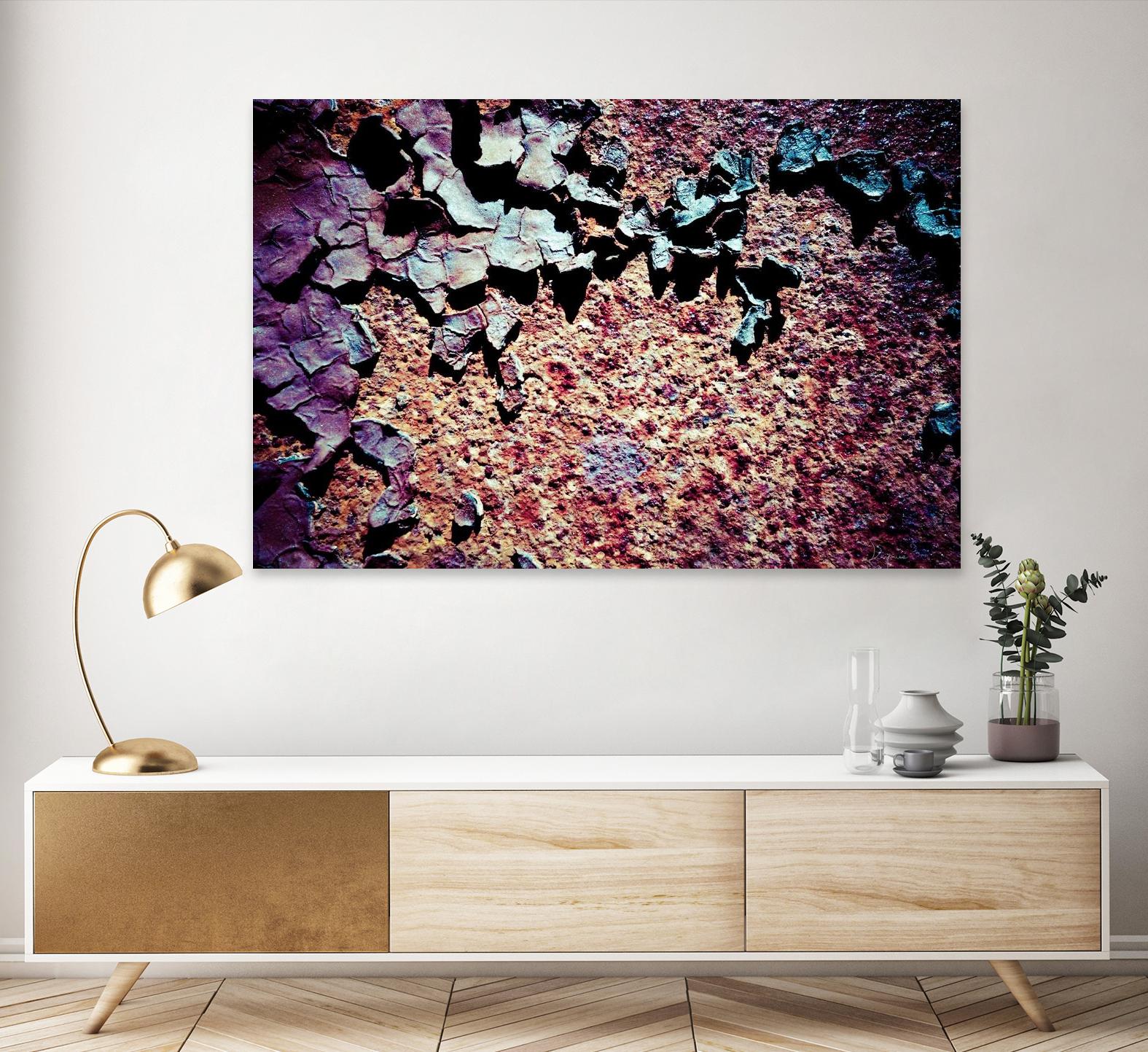 Purple Rust Up Close I by Jean-François Dupuis on GIANT ART - pink abstract canadian artists