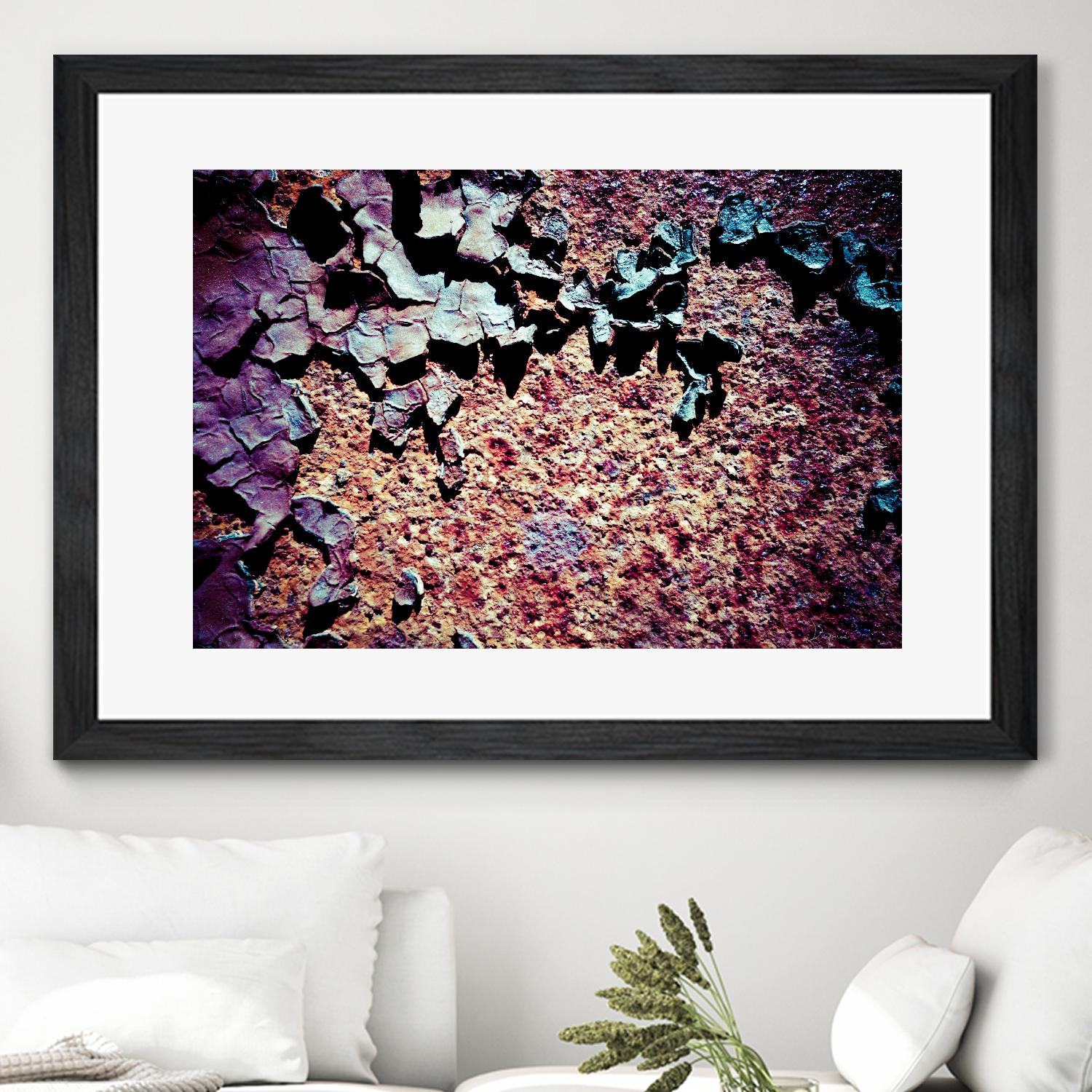 Purple Rust Up Close I by Jean-François Dupuis on GIANT ART - pink abstract canadian artists