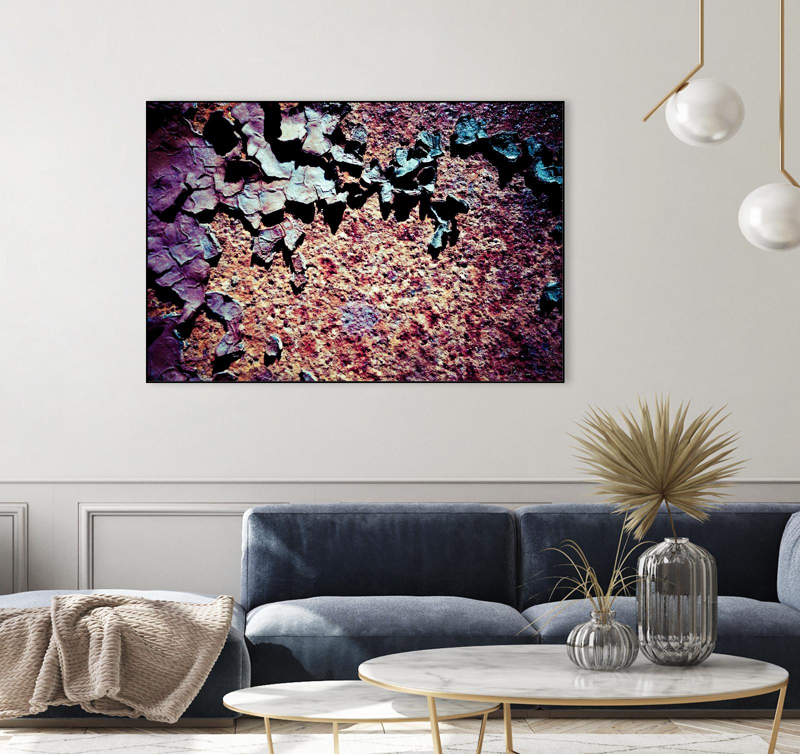 Purple Rust Up Close I by Jean-François Dupuis on GIANT ART - pink abstract canadian artists