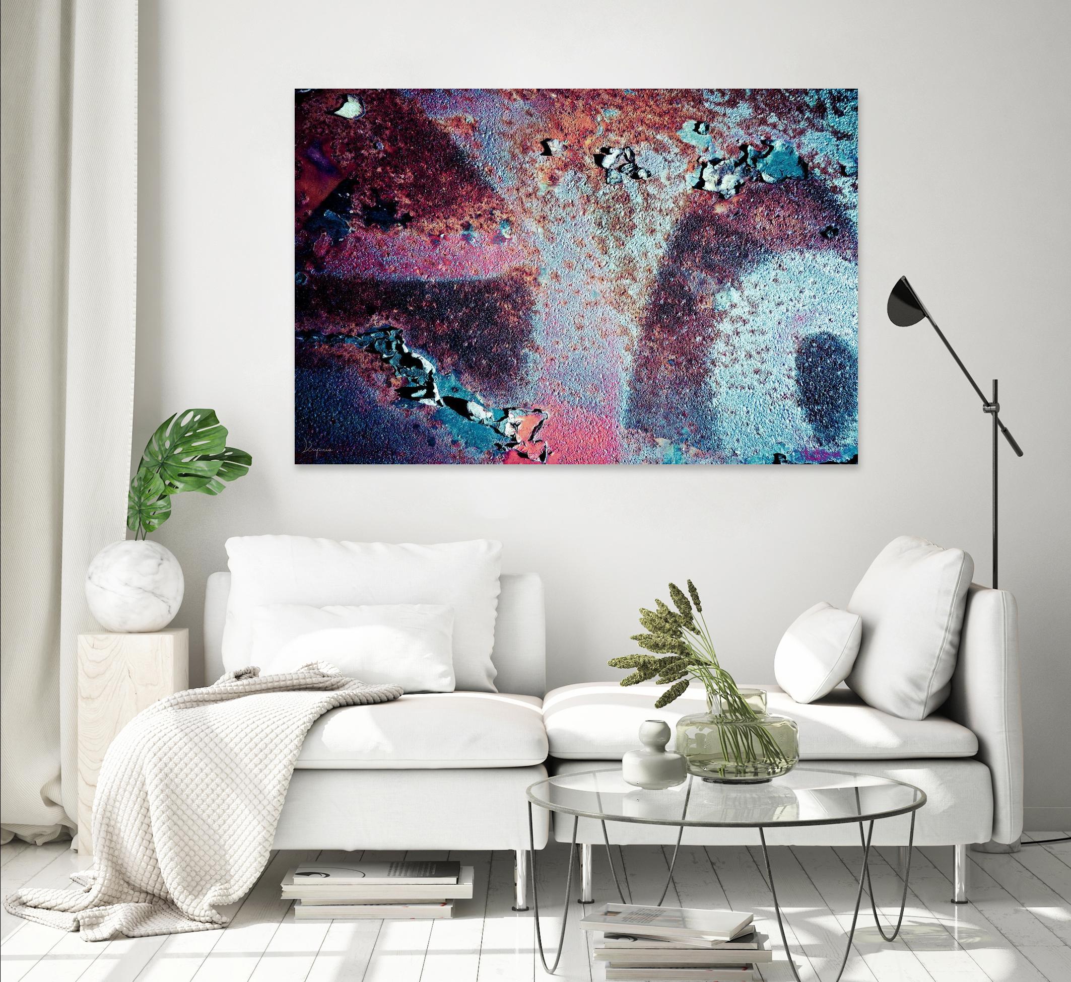 Purple Rust Up Close II by Jean-François Dupuis on GIANT ART - pink abstract