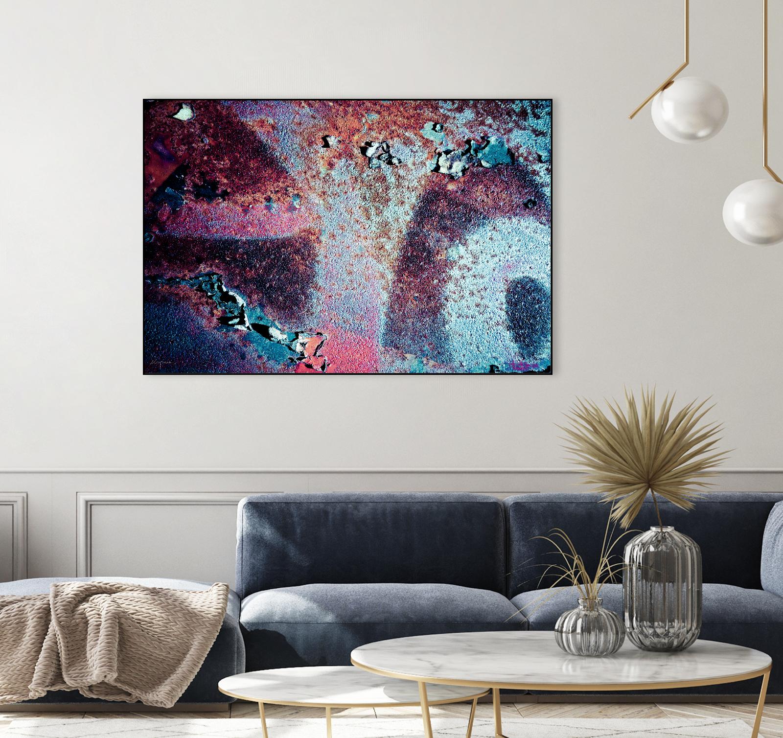 Purple Rust Up Close II by Jean-François Dupuis on GIANT ART - pink abstract