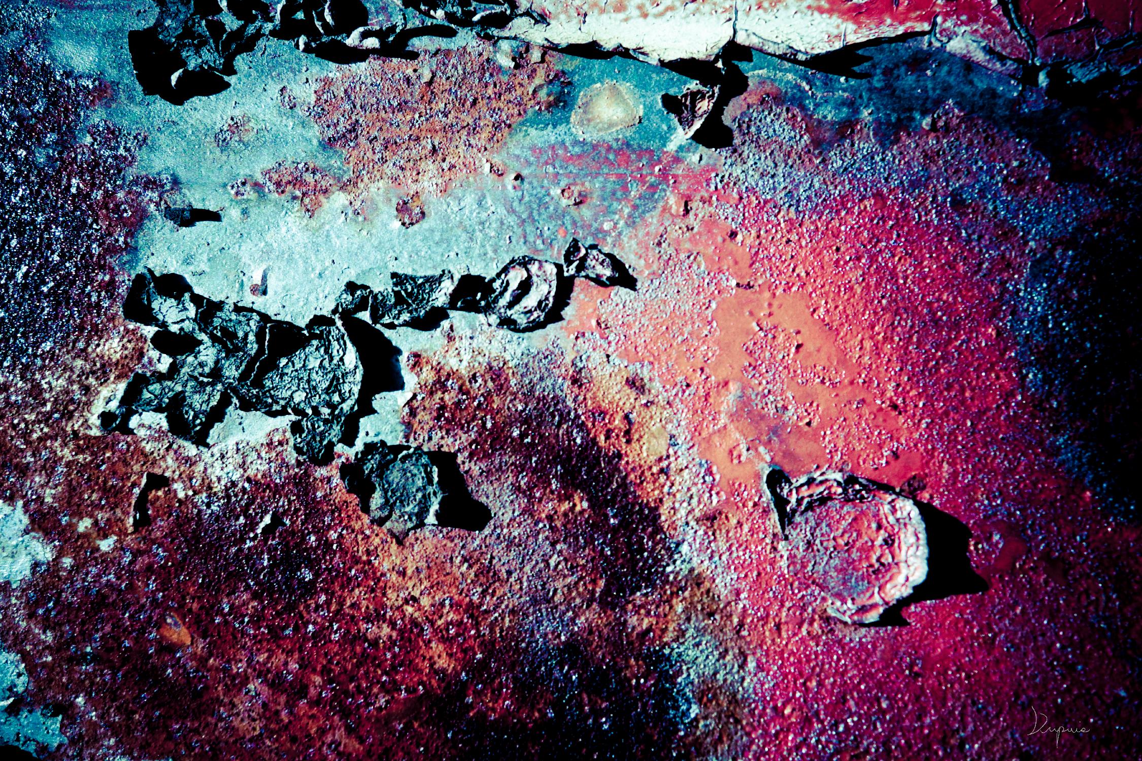 Purple Rust Up Close III by Jean-François Dupuis on GIANT ART - pink abstract canadian artists