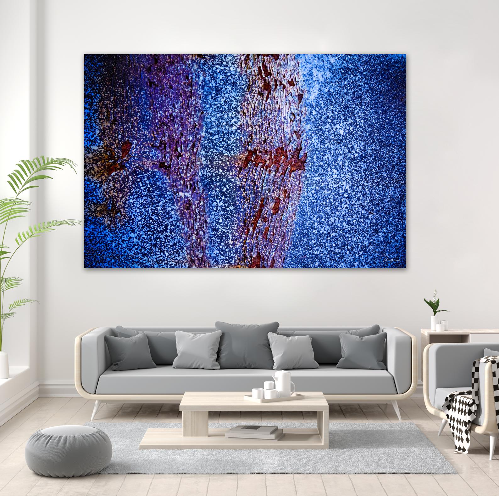 Blue Pathway I by Jean-François Dupuis on GIANT ART - brown abstract