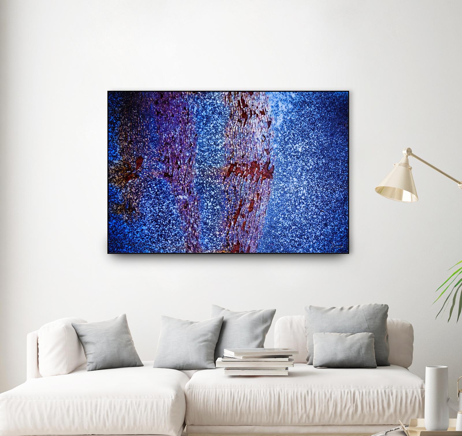 Blue Pathway I by Jean-François Dupuis on GIANT ART - brown abstract