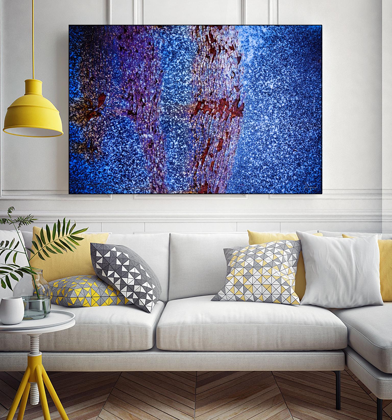 Blue Pathway I by Jean-François Dupuis on GIANT ART - brown abstract