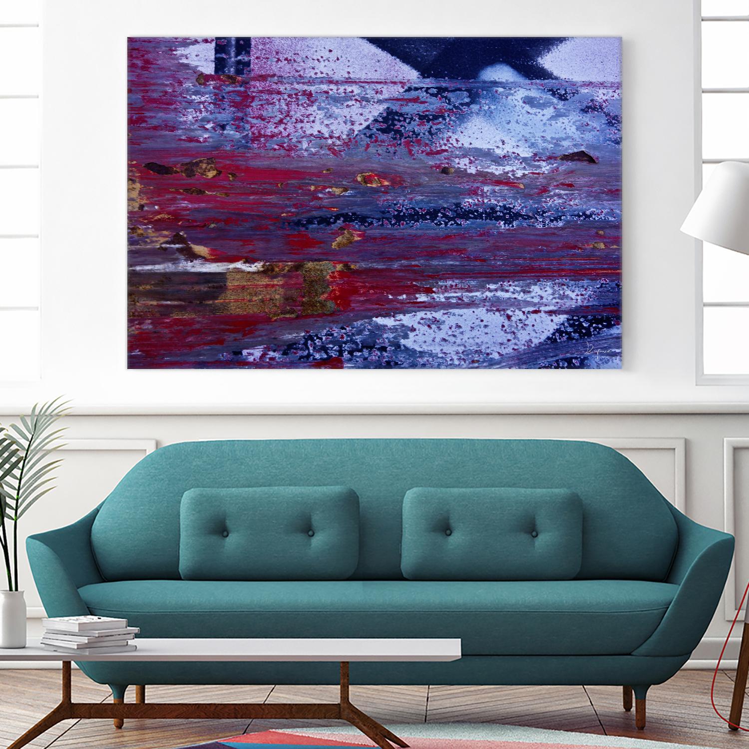 We Meet Halfway II by Jean-François Dupuis on GIANT ART - purple abstract