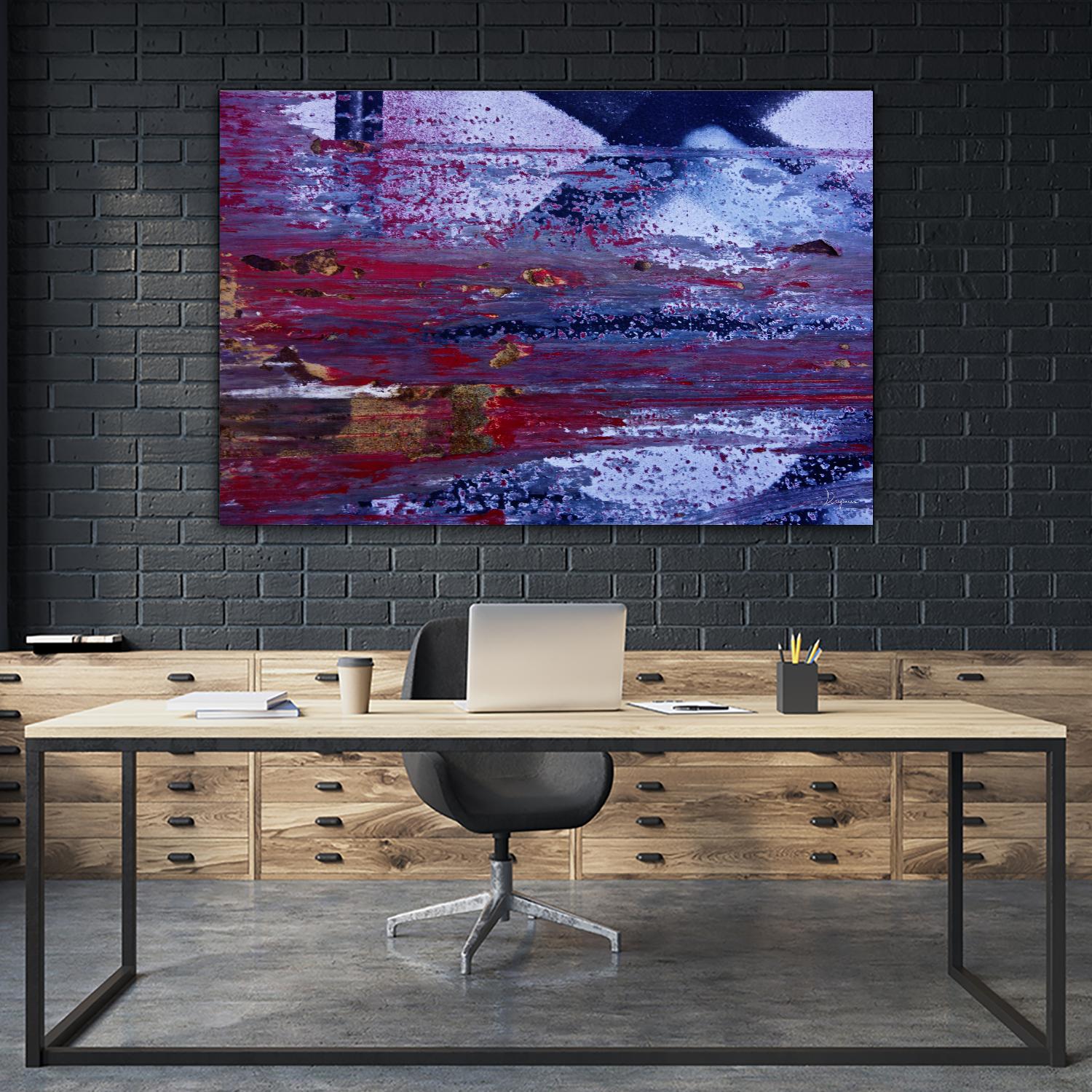 We Meet Halfway II by Jean-François Dupuis on GIANT ART - purple abstract