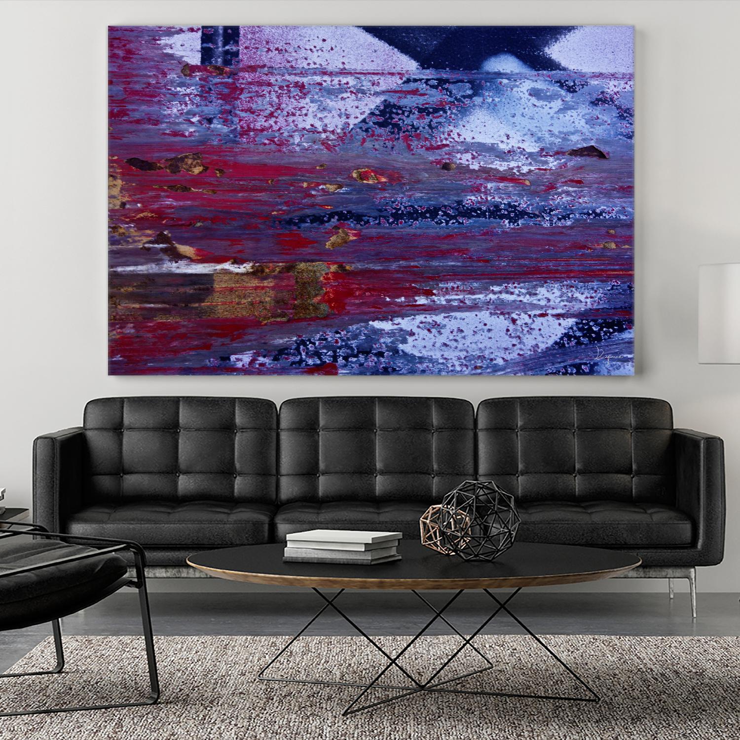 We Meet Halfway II by Jean-François Dupuis on GIANT ART - purple abstract