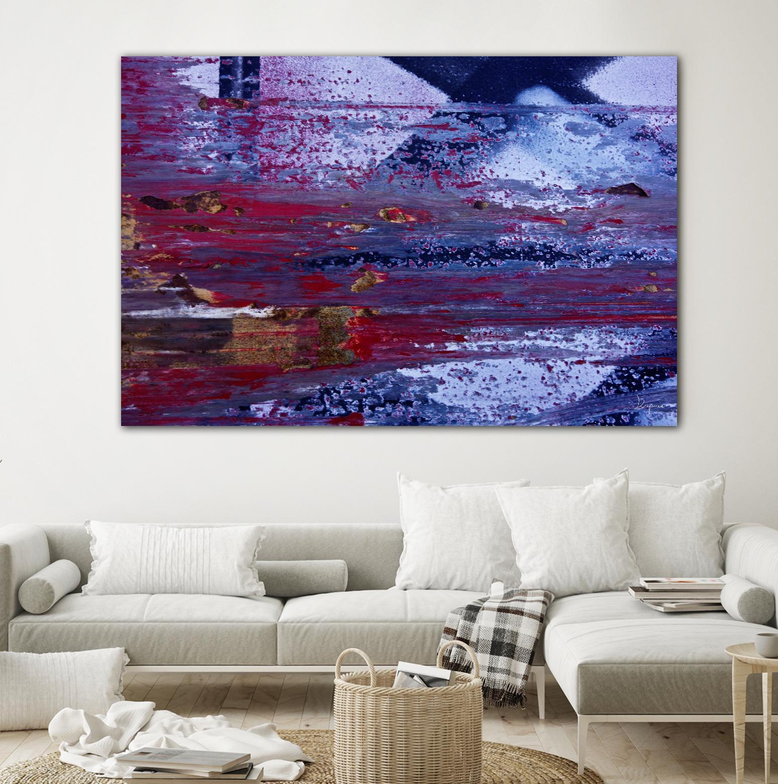 We Meet Halfway II by Jean-François Dupuis on GIANT ART - purple abstract