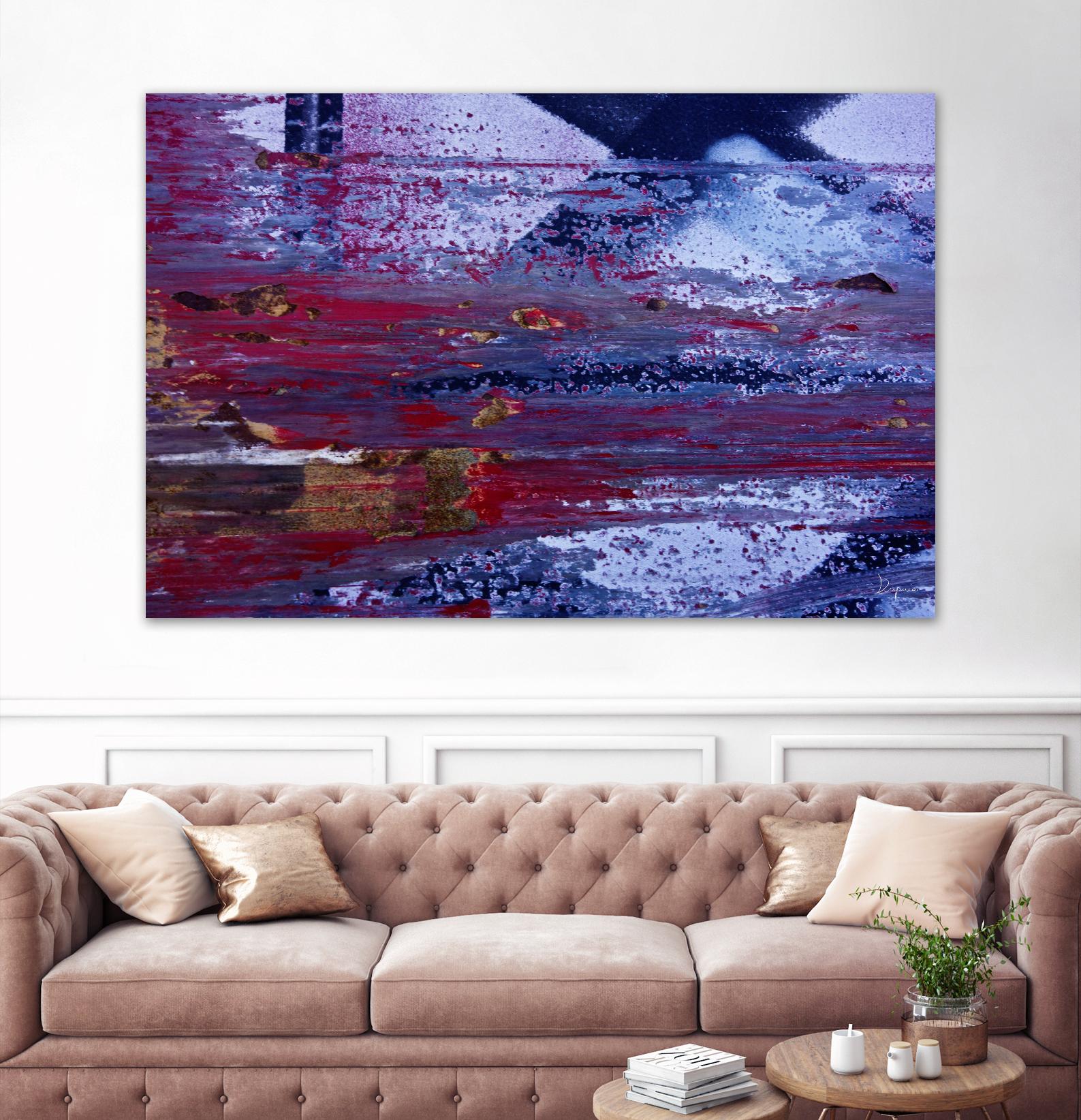 We Meet Halfway II by Jean-François Dupuis on GIANT ART - purple abstract
