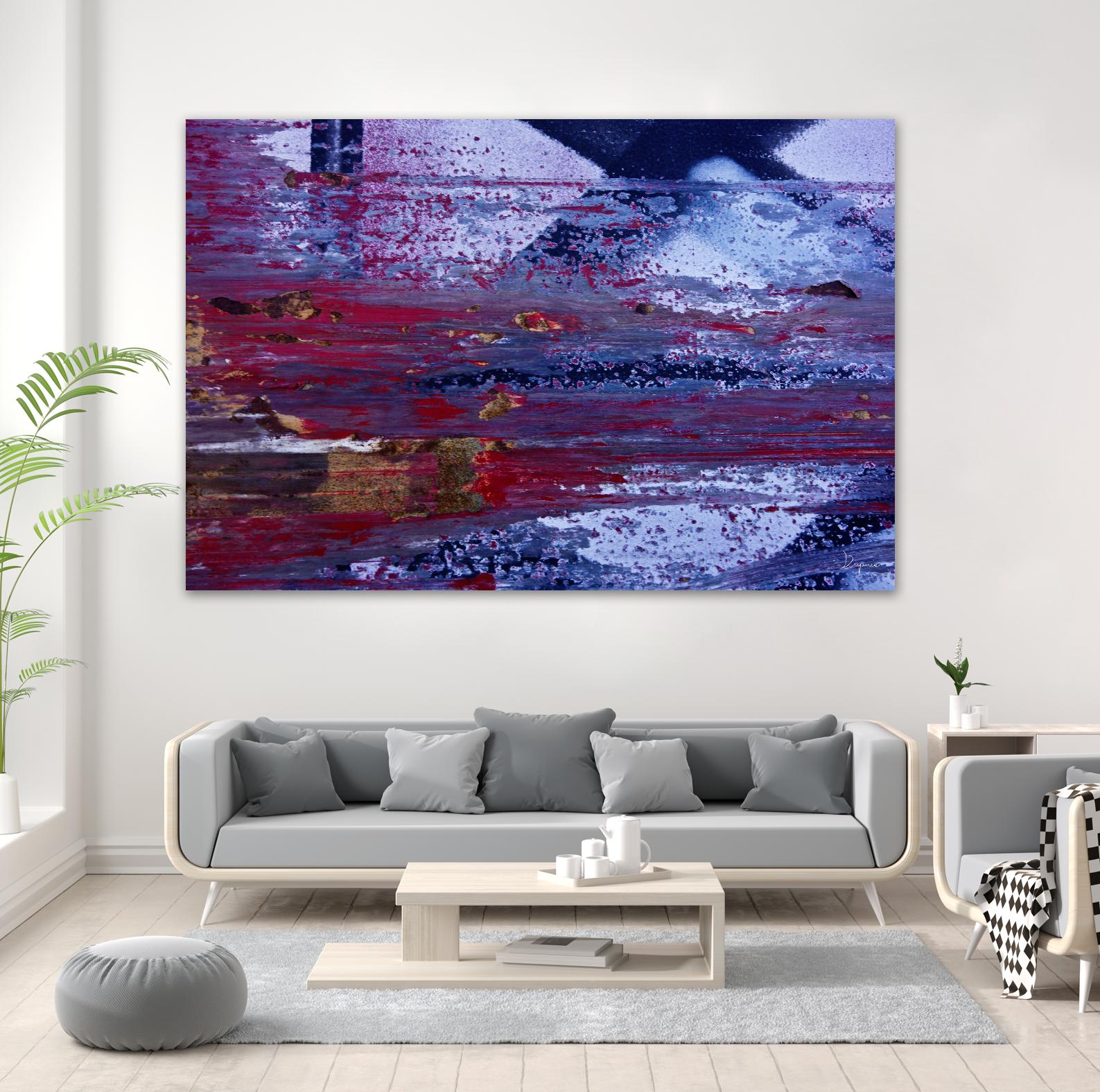 We Meet Halfway II by Jean-François Dupuis on GIANT ART - purple abstract