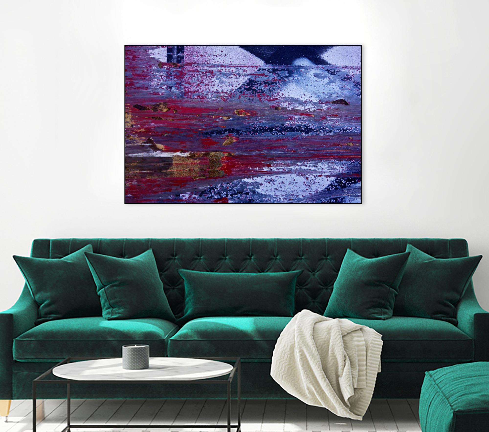 We Meet Halfway II by Jean-François Dupuis on GIANT ART - purple abstract